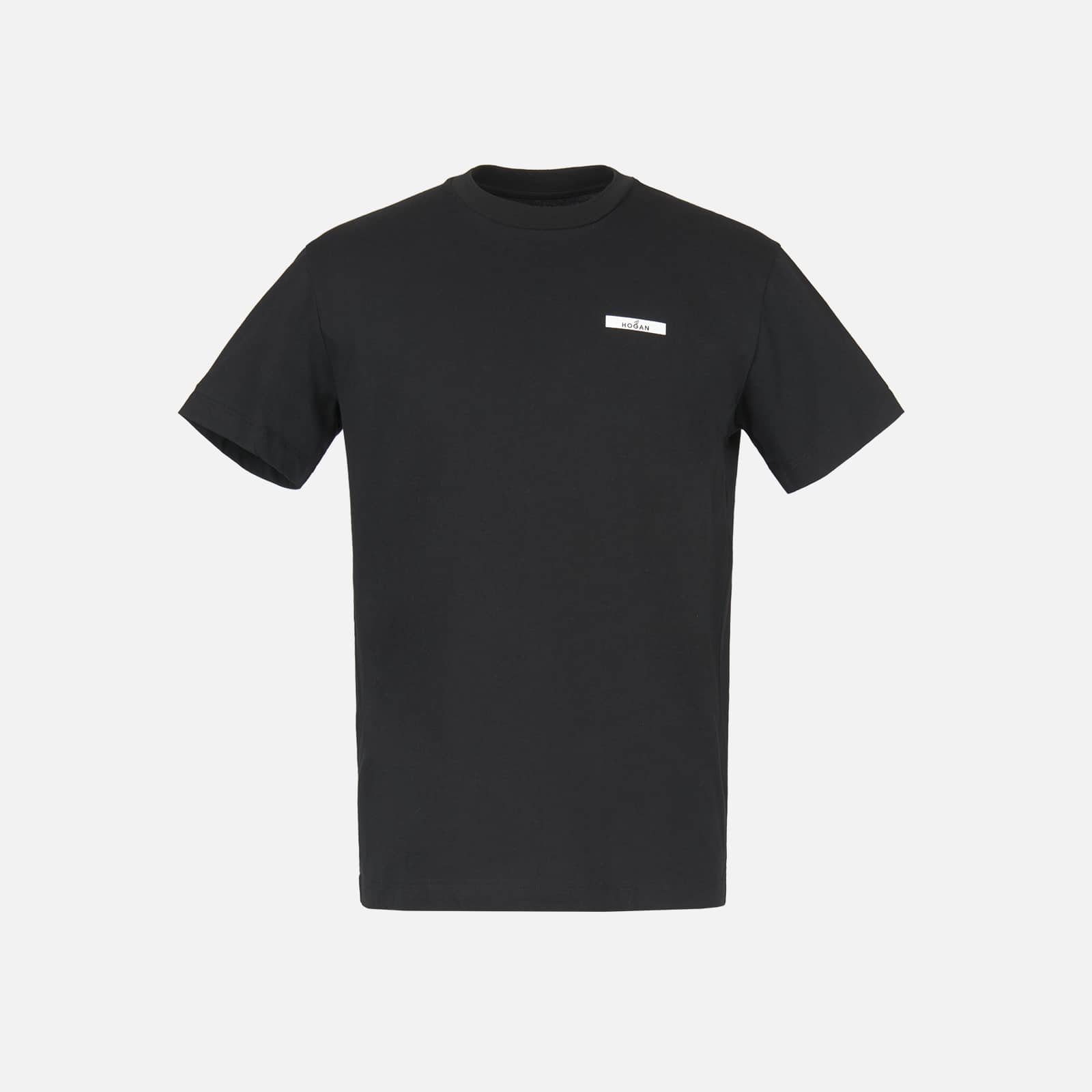 T Shirt Black For Man Kqmb3422300tjyxzb999 Hogan